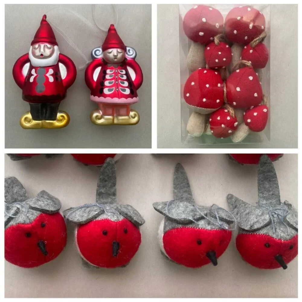 IKEA Bundle of 18 Christmas Holiday Hanging Ornaments VINTERFINT VINTER